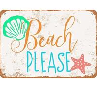 XingFox Plaque décorative murale vintage en métal « Osez rêver » pour café, ferme, pêche, garage, jardin, cour (20 x 30 cm).