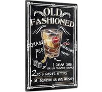 XingFox Plaque métallique rétro style ancien, affiche vintage en métal pour bar, club de musique, salle de jeux ou garage/atelier, décoration murale 20 x 30 cm