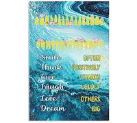 XingFox Plaques en métal pour dents, affiches « Sourire souvent, penser positivement », impression dentaire, décoration murale pour bureau, maison, chambre, 20 x 30 cm