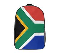 XingFox Sac à dos aux couleurs du drapeau sud-africain avec bretelles réglables, idéal pour les ges, les pique-niques et les activités.