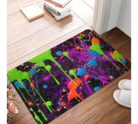 XingFox Tapis de Bienvenue décoratif à Motifs néon phosphorescents, pour intérieur et extérieur, 40 x 60 cm