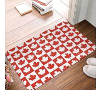 XingFox Tapis de Bienvenue décoratif Maple Leaf Canada CA, pour intérieur et extérieur, 40 x 60 cm (16 x 24 po).