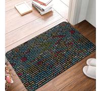 XingFox Tapis de Bienvenue décoratif pour l'intérieur et l'extérieur, Motif Code Informatique, 40 x 60 cm (16 x 24 Pouces).