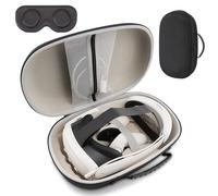 XINGFUDAO Étui Rigide Compatible avec Casque et Manette de Jeu Meta Quest 3S/Quest 3/Pico 4 Ultra, Sac Portable étanche et résistant aux Chocs avec Poche en Maille pour Accessoires