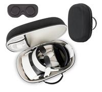 XINGFUDAO Grand étui de transport pour Meta Quest 3/Quest 3S, sac de rangement de protection compatible avec Kiwi/BOBOVR/Maecker Headstrap et accessoires, Noir , L, Simple et facile