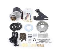 Xingfx Kit de conversion pour vélo électrique, moteur à roue libre avec manivelle Twist/pouce, avec plaque de montage, chaîne et contrôleur, pour vélos avec ouverture de moyeu < 36 mm (36 V)