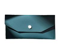 XINGLIDA 3. Organisateur de trésorerie professionnel Portefeuille Porte-cartes en cuir PU pour le voyage de facturation pour les éléments essentiels et le budget de l'étui pour cartes portable, vert