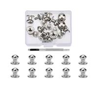 XINGLIDA 4 mm, 7 mm, 8 mm - Tête ronde - Vis en métal - Rivets - Décoration pour vêtements, chaussures, sacs banane