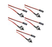 XINGLIDA 50 Cm Bounteur d'alimentation du Boîtier De L'ordinateur Compatible 2pins Cordeaux De Contrôle du Cordon Commande RETATS Retour