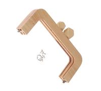 XINGLIDA 7,72 pouces de longueur en bois porte-monnaie cadre baiser serrure serrure bricolage sac serrure pièce carrée fermeture cadre pour bricolage à la main