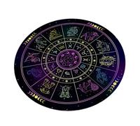 XINGLIDA Astrologie Pendule Tapis de souris Constellations Tapis de souris en caoutchouc Divinations Pendule Cérémonie pour décoration de bureau Cartes de tarot Nappe en caoutchouc