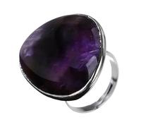 XINGLIDA Bagues en cristal Styles minimalistes modernes Bijoux fantaisie quotidiens pour adolescents et adultes Unisexe Pierre spirituelle Pierre d'empilage minimaliste Cristal, comme décrit