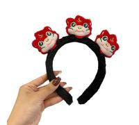 XINGLIDA Bandeau à cheveux élégant en peluche serpent pour l'événement chinois de l'Année du serpent Personnalité pour adultes et enfants Chapeau de vacances prêt à l'emploi