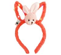 XINGLIDA Bandeau à DEL pour filles - Joli bandeau en peluche avec oreilles de lapin pour enfants - Coiffe de cosplay pour adulte et enfant - Couvre-chef de festival (WMR#)