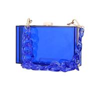 XINGLIDA Boîte transparente élégante pour les occasions formelles. Sac de soirée tendance et durable, parfait pour les fêtes et les mariages, bleu, Sehen Sie sich dieses Video Jahr