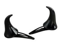 XINGLIDA Bonnet en laine, corne de diable, barrette à cheveux pour Halloween, cosplay, costume, accessoire de fête, accessoires de fête, corne de diable, barrettes à cheveux, Noir , XS-XL
