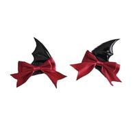 XINGLIDA Bonnet en laine, nouveauté ailes de chauve-souris diable pince à cheveux pour adultes enfants cosplay fête couvre-chef Halloween épingle à cheveux pour