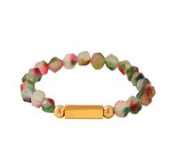 XINGLIDA Bracelet de perles de bijoux fait à la main Bracelet élastique Pierre artistique Pour le confort et le style Convient à toutes les occasions Perle