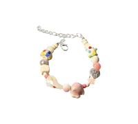 XINGLIDA Bracelet de perles multicolores facilement réglable Chaîne à main Bijoux tendance Cadeau doux pour la peau Bracelet de poignet Accessoires Perles colorées Bracelet d'amitié