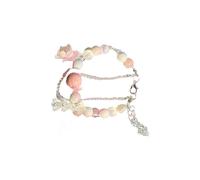 XINGLIDA Bracelet de perles multicolores facilement réglable Chaîne à main Bijoux tendance Cadeau doux pour la peau Bracelet de poignet Accessoires Perles colorées Bracelet d'amitié