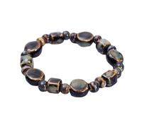XINGLIDA Bracelet élastique réglable avec motifs de chats ludiques Bracelet en perles en céramique vivante Chaîne de poignet pour femmes et adolescentes Femmes Bijoux de plage