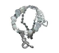 XINGLIDA Bracelet serpent papillon renard étoile cinq branches alliage vent froid hip-hop tendance pentagrammes tempérament bijoux, Size reference picture, Perles