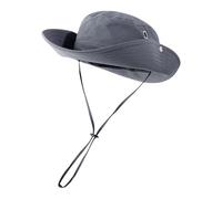 XINGLIDA Chapeau seau avec sangles de menton réglables Large Soleil Respirant Pêche en plein air Camping Pêche Randonnée Coup de soleil Camping Extérieur Seau pour la randonnée, gris, taille unique