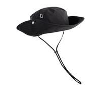 XINGLIDA Chapeau seau avec sangles de menton réglables Large Soleil Respirant Pêche en plein air Camping Pêche Randonnée Coup de soleil Camping Extérieur Seau pour la randonnée, Noir , taille unique