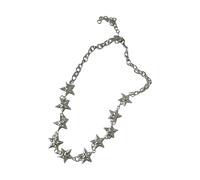 XINGLIDA Collier simple pendentif étoile collier ras du cou avec têtes en alliage collier élégant chaîne réglable pour la Saint-Valentin cadeaux pendentif mode