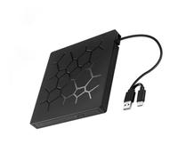 XINGLIDA Disque dur externe multifonction à 7 ports USB 3.0 de type pour ordinateur de bureau et ordinateur portable Prise en charge de plusieurs systèmes Lecteur optique avec type C