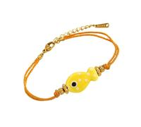 XINGLIDA Fashioanble Bracelet à breloques en forme de poisson réglable en acier inoxydable