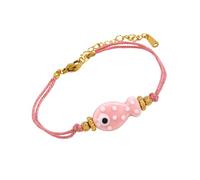 XINGLIDA Fashioanble Bracelet à breloques en forme de poisson réglable en acier inoxydable
