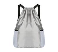 XINGLIDA Grand sac à dos avec cordon de serrage Sac de sport en tissu Oxford imperméable Sangle réglable pour basket-ball escalade randonnée Sac à dos de basketball spacieux avec bandoulière, Gris