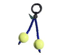 XINGLIDA Kirschen Pendentif en perles colorées faites à la main - Style unique - Pendentif coloré - Pour sacs ou porte-clés - Perles artisanales faites à la main