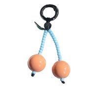 XINGLIDA Kirschen Pendentif en perles colorées faites à la main - Style unique - Pendentif coloré - Pour sacs ou porte-clés - Perles artisanales faites à la main