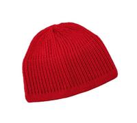 XINGLIDA Kufi Bonnet de prière en laine pour homme musulman traditionnel, rouge, XS-XL