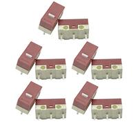 XINGLIDA Lot de 10 micro-interrupteurs pour souris Huano (20 clics) - Blanc argenté - Fiche 3 broches