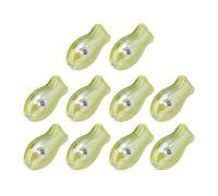 XINGLIDA Lot de 10 perles d'espacement colorées en forme de poisson en céramique faites à la main pour bracelets faits à la main Bijoux Les accessoires rétro font de petits espaceurs de poissons