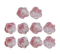 XINGLIDA Lot de 10 pétales de camélia en résine scintillante pour décoration de la maison Camélia fait à la main Fournitures faites à la main, taille unique, comme décrit