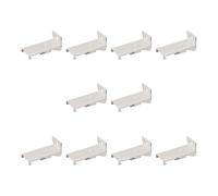 XINGLIDA Lot de 10 pinces de fixation latérales pour tringles à rideaux Matériel d'installation facile Installation rapide Tringle à rideaux