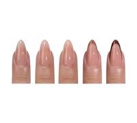 XINGLIDA Lot de 150 faux ongles à presser 3 en 1 pré-colorés, 14 tailles pour extensions d'ongles (F#)