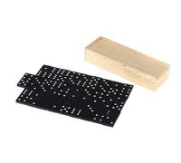 XINGLIDA Lot de 28 dominos en bois de qualité supérieure - Durabilité - Pour le travail d'équipe et le développement cognitif - Interaction parent-enfant