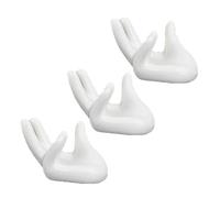 XINGLIDA Lot de 3 pots en céramique pour plantes d'avion Tillandsia - En forme de main - Petit récipient - Décoration de bureau