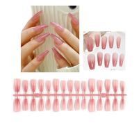XINGLIDA Lot de 30 faux ongles longs à presser en acrylique brillant pour femmes et filles (13#)