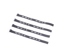 XINGLIDA Lot de 4 bracelets tissés WWJD - Bracelets religieux chrétiens WWJD pour collectes de fonds, Size reference picture, Ruban