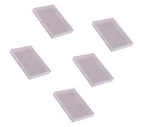 XINGLIDA Lot de 5 valises de rangement plates en plastique transparent pour outils, lettres et papiers, perles, organiseurs de documents transparents empilables, organiseurs transparents
