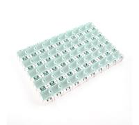 XINGLIDA Lot de 50 organiseurs de composants ABS avec couvercle pour roulements électroniques et laboratoires - Boîtes à composants en plastique empilables