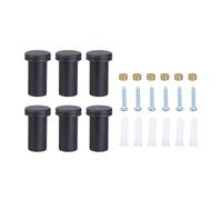 XINGLIDA Lot de 6 crochets muraux multi-usages noirs ou dorés pour cuisine, salle de bain et chambre à coucher