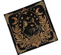 XINGLIDA Nappe de table à motif floral astrologique Tarots Nappe divine Tissu autel Jeu de société Dieu Accessoires Table de cartes Tissu Décoration murale