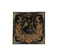 XINGLIDA Nappe de table à motif floral astrologique Tarots Nappe divine Tissu autel Jeu de société Dieu Accessoires Table de cartes Tissu Décoration murale